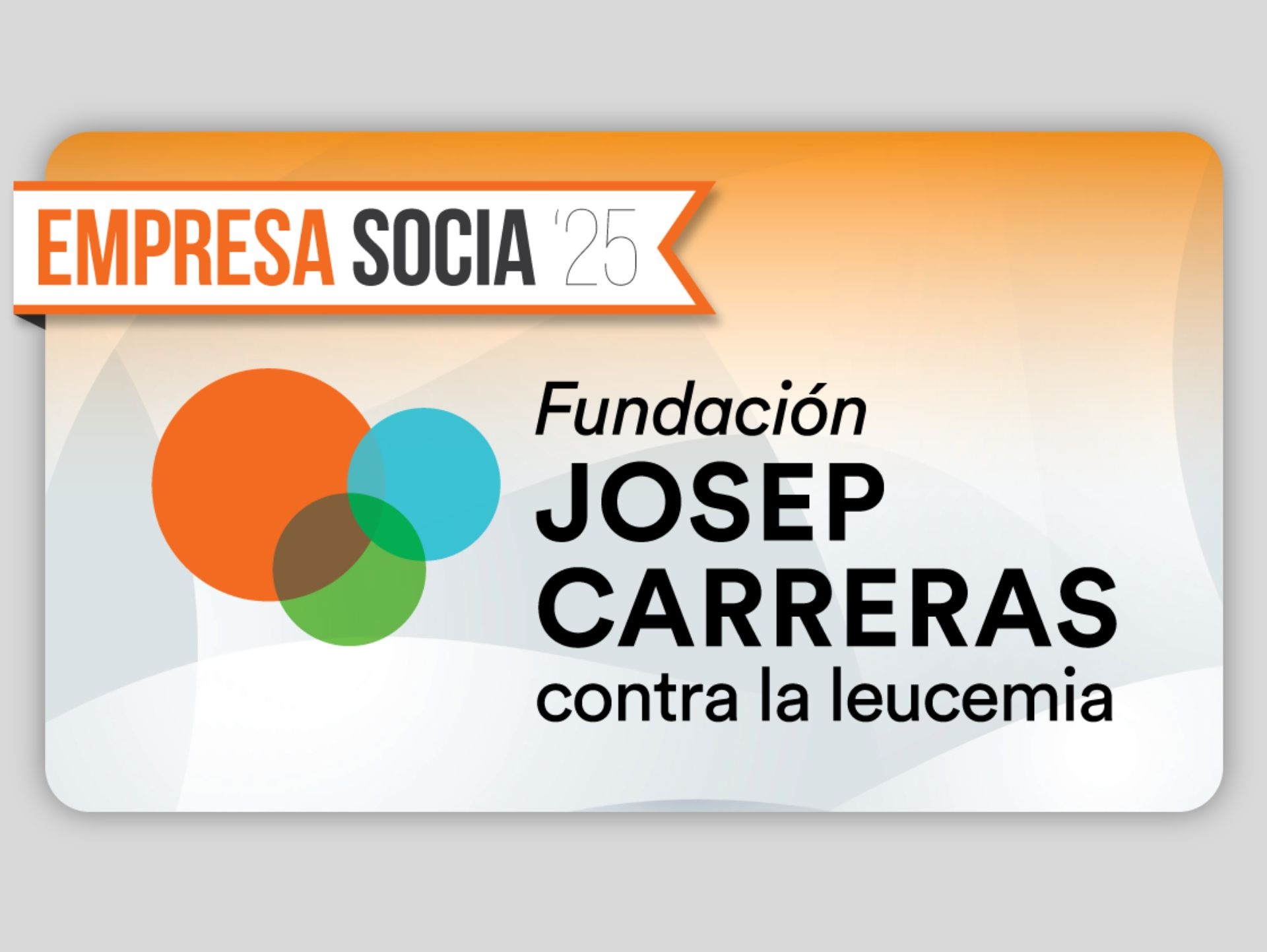 Nova col·laboració: som empresa sòcia de la Fundació Josep Carreras