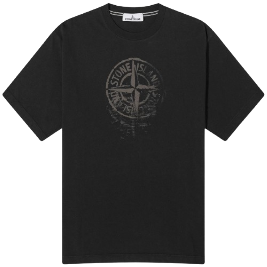 Stone Island  T-shirt imprimé avec un badge réfléchissant